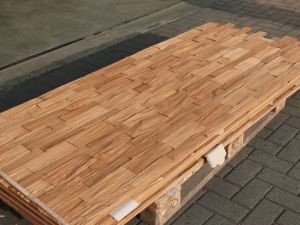 Spaltholz Paneel Eiche hell 8